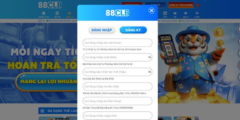 Đăng Ký 88CLB - Trải Nghiệm Hòa Mình Với Siêu Phẩm Cá Cược Những lưu ý quan trọng cần nắm khi tạo tài khoản 88CLB
